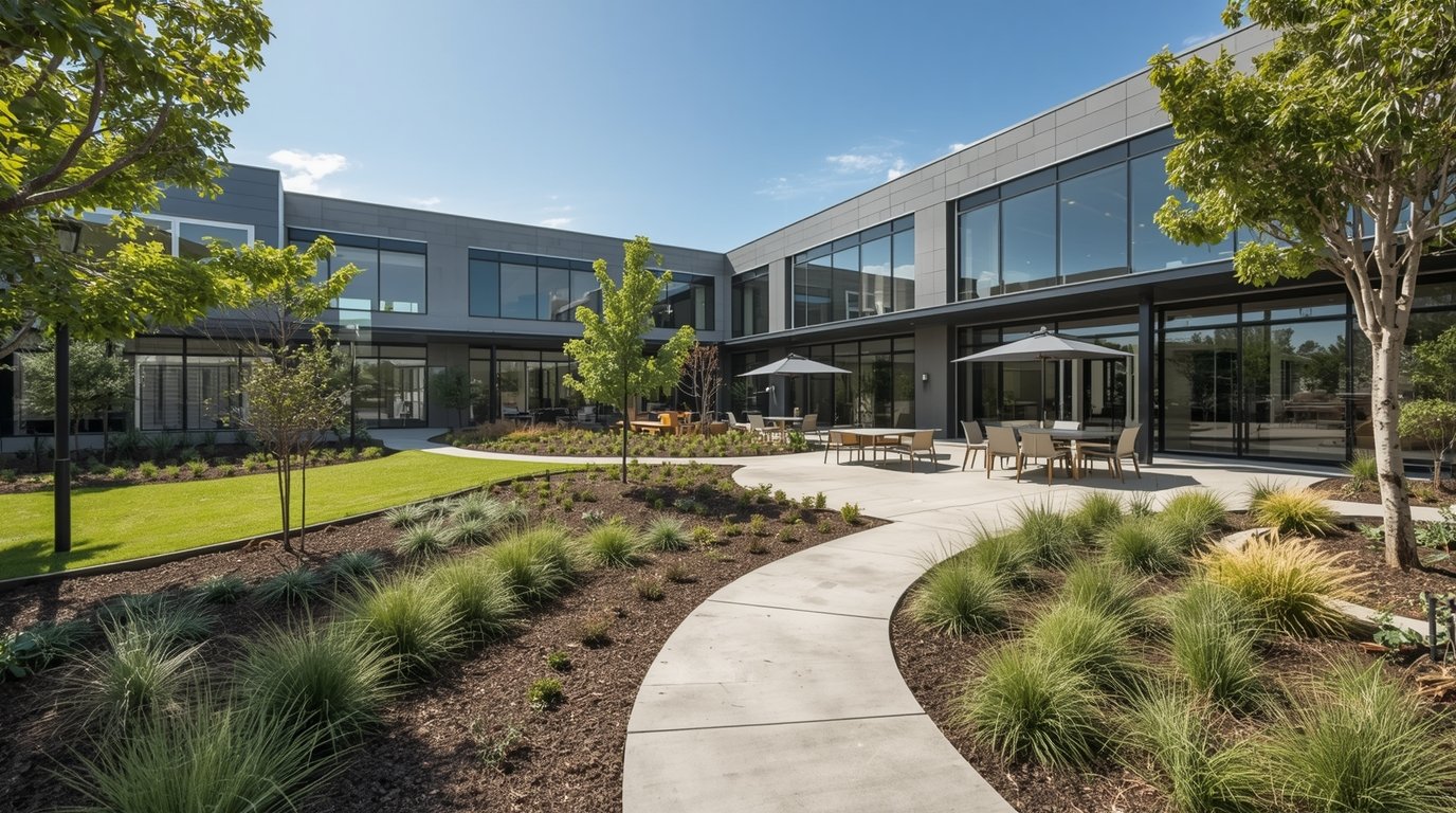 Corporate office landscape by Chogchik